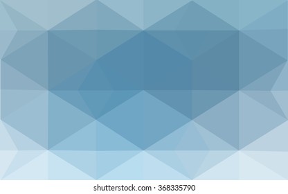 Blue polygonal illustration, which consist of triangles. Geometric background in Origami style with gradient. Triangular design for your business.