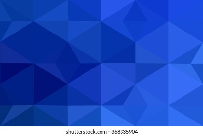 Blue polygonal illustration, which consist of triangles. Geometric background in Origami style with gradient. Triangular design for your business.