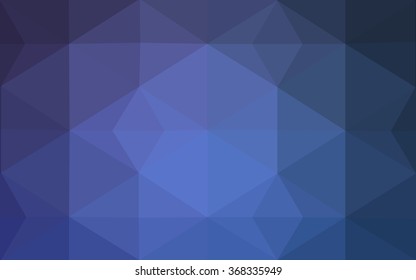Blue polygonal illustration, which consist of triangles. Geometric background in Origami style with gradient. Triangular design for your business.