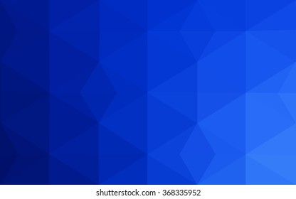 Blue polygonal illustration, which consist of triangles. Geometric background in Origami style with gradient. Triangular design for your business.