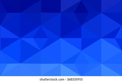 Blue polygonal illustration, which consist of triangles. Geometric background in Origami style with gradient. Triangular design for your business.