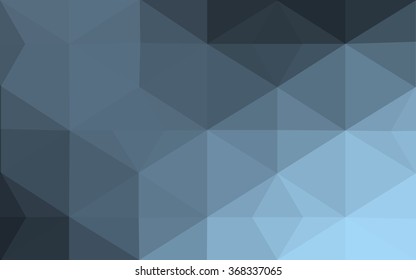 Blue polygonal illustration, which consist of triangles. Geometric background in Origami style with gradient. Triangular design for your business.