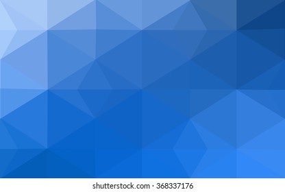 Blue polygonal illustration, which consist of triangles. Geometric background in Origami style with gradient. Triangular design for your business.