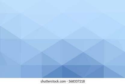 Blue polygonal illustration, which consist of triangles. Geometric background in Origami style with gradient. Triangular design for your business.