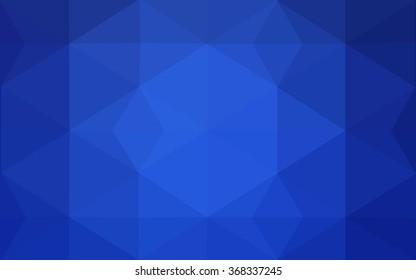 Blue polygonal illustration, which consist of triangles. Geometric background in Origami style with gradient. Triangular design for your business.