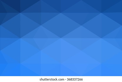 Blue polygonal illustration, which consist of triangles. Geometric background in Origami style with gradient. Triangular design for your business.