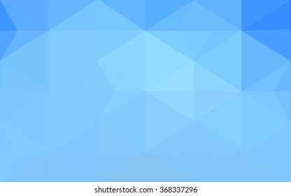 Blue polygonal illustration, which consist of triangles. Geometric background in Origami style with gradient. Triangular design for your business.