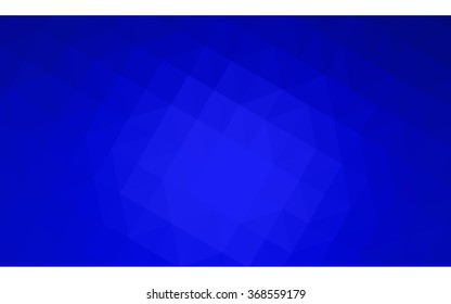 Blue polygonal illustration, which consist of triangles. Geometric background in Origami style with gradient. Triangular design for your business.