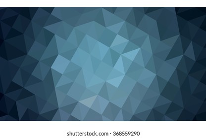 Blue polygonal illustration, which consist of triangles. Geometric background in Origami style with gradient. Triangular design for your business.