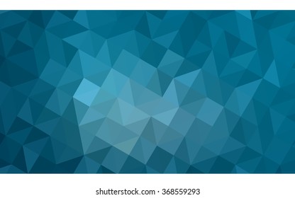 Blue polygonal illustration, which consist of triangles. Geometric background in Origami style with gradient. Triangular design for your business.