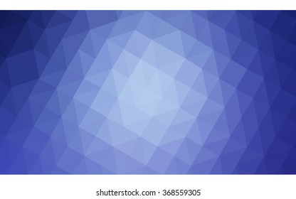 Blue polygonal illustration, which consist of triangles. Geometric background in Origami style with gradient. Triangular design for your business.