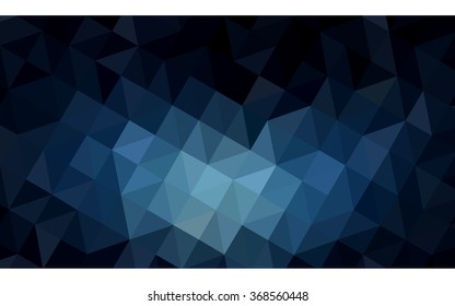 Blue polygonal illustration, which consist of triangles. Geometric background in Origami style with gradient. Triangular design for your business.