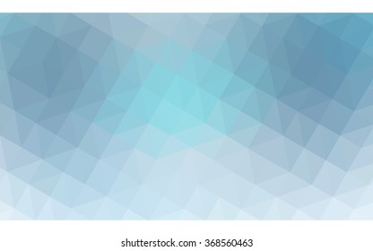 Blue polygonal illustration, which consist of triangles. Geometric background in Origami style with gradient. Triangular design for your business.
