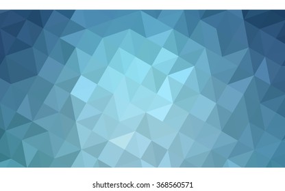 Blue polygonal illustration, which consist of triangles. Geometric background in Origami style with gradient. Triangular design for your business.