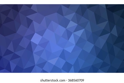 Blue polygonal illustration, which consist of triangles. Geometric background in Origami style with gradient. Triangular design for your business.