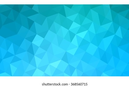 Blue polygonal illustration, which consist of triangles. Geometric background in Origami style with gradient. Triangular design for your business.