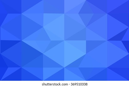Blue polygonal illustration, which consist of triangles. Geometric background in Origami style with gradient. Triangular design for your business.