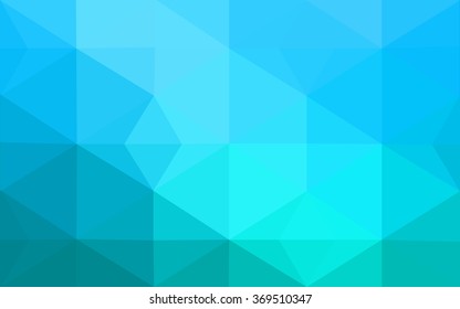 Blue polygonal illustration, which consist of triangles. Geometric background in Origami style with gradient. Triangular design for your business.