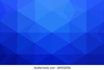 Blue polygonal illustration, which consist of triangles. Geometric background in Origami style with gradient. Triangular design for your business.
