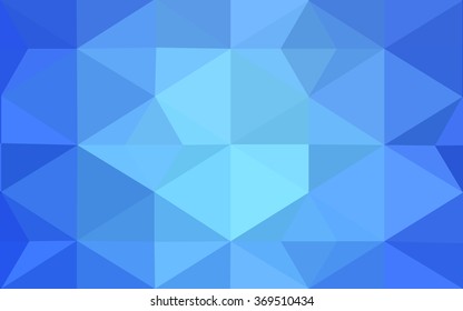 Blue polygonal illustration, which consist of triangles. Geometric background in Origami style with gradient. Triangular design for your business.