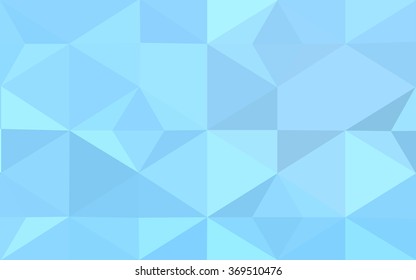 Blue polygonal illustration, which consist of triangles. Geometric background in Origami style with gradient. Triangular design for your business.