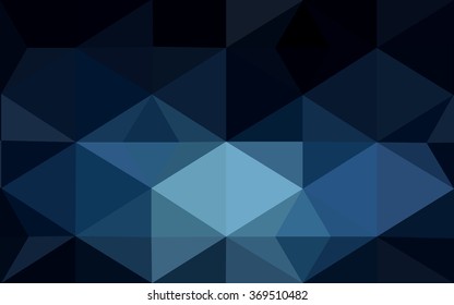 Blue polygonal illustration, which consist of triangles. Geometric background in Origami style with gradient. Triangular design for your business.