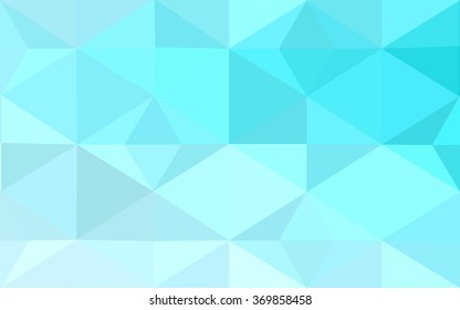 Blue polygonal illustration, which consist of triangles. Geometric background in Origami style with gradient. Triangular design for your business.