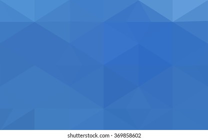 Blue polygonal illustration, which consist of triangles. Geometric background in Origami style with gradient. Triangular design for your business.