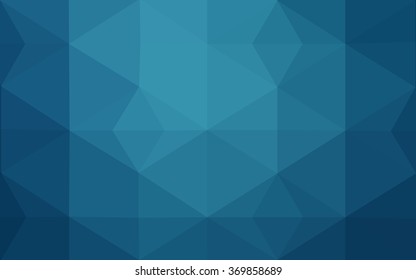 Blue polygonal illustration, which consist of triangles. Geometric background in Origami style with gradient. Triangular design for your business.