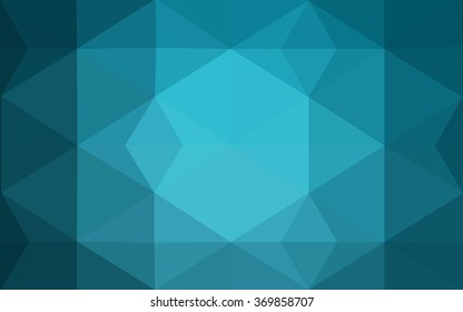 Blue polygonal illustration, which consist of triangles. Geometric background in Origami style with gradient. Triangular design for your business.