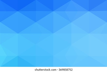 Blue polygonal illustration, which consist of triangles. Geometric background in Origami style with gradient. Triangular design for your business.