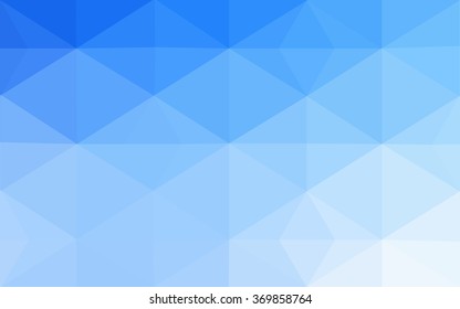 Blue polygonal illustration, which consist of triangles. Geometric background in Origami style with gradient. Triangular design for your business.