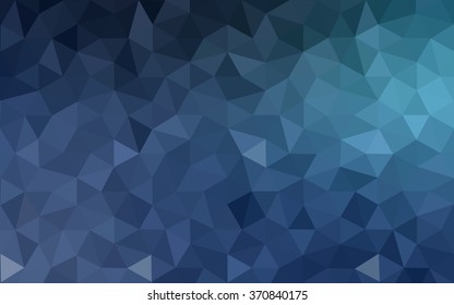 Blue polygonal illustration, which consist of triangles. Geometric background in Origami style with gradient. Triangular design for your business.