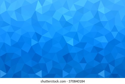 Blue polygonal illustration, which consist of triangles. Geometric background in Origami style with gradient. Triangular design for your business.