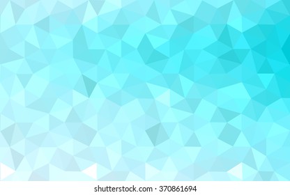 Blue polygonal illustration, which consist of triangles. Geometric background in Origami style with gradient. Triangular design for your business.