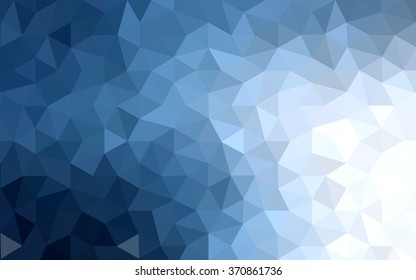 Blue polygonal illustration, which consist of triangles. Geometric background in Origami style with gradient. Triangular design for your business.