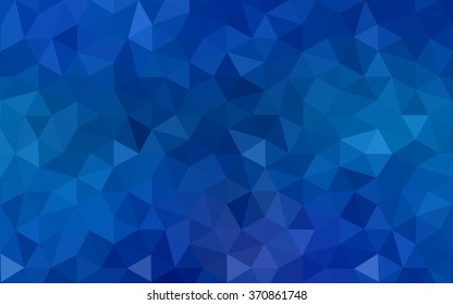 Blue polygonal illustration, which consist of triangles. Geometric background in Origami style with gradient. Triangular design for your business.