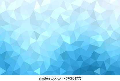 Blue polygonal illustration, which consist of triangles. Geometric background in Origami style with gradient. Triangular design for your business.