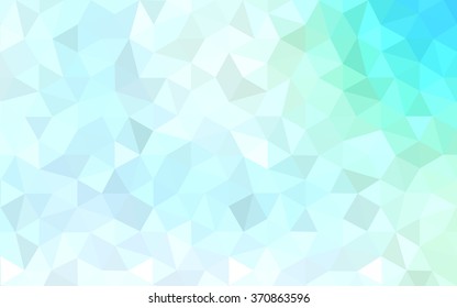 Blue polygonal illustration, which consist of triangles. Geometric background in Origami style with gradient. Triangular design for your business.