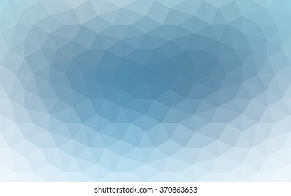 Blue polygonal illustration, which consist of triangles. Geometric background in Origami style with gradient. Triangular design for your business.