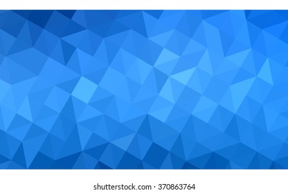 Blue polygonal illustration, which consist of triangles. Geometric background in Origami style with gradient. Triangular design for your business.