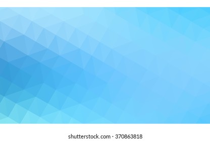 Blue polygonal illustration, which consist of triangles. Geometric background in Origami style with gradient. Triangular design for your business.