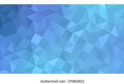 Blue polygonal illustration, which consist of triangles. Geometric background in Origami style with gradient. Triangular design for your business.