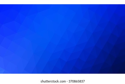 Blue polygonal illustration, which consist of triangles. Geometric background in Origami style with gradient. Triangular design for your business.