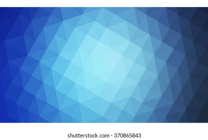 Blue polygonal illustration, which consist of triangles. Geometric background in Origami style with gradient. Triangular design for your business.