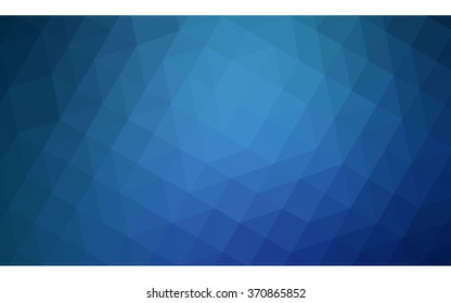 Blue polygonal illustration, which consist of triangles. Geometric background in Origami style with gradient. Triangular design for your business.