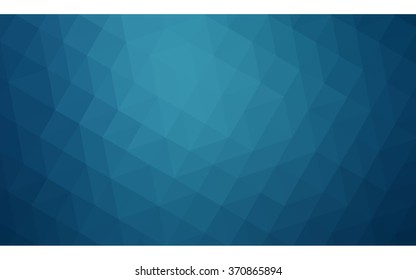 Blue polygonal illustration, which consist of triangles. Geometric background in Origami style with gradient. Triangular design for your business.
