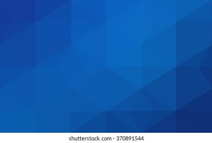 Blue polygonal illustration, which consist of triangles. Geometric background in Origami style with gradient. Triangular design for your business.