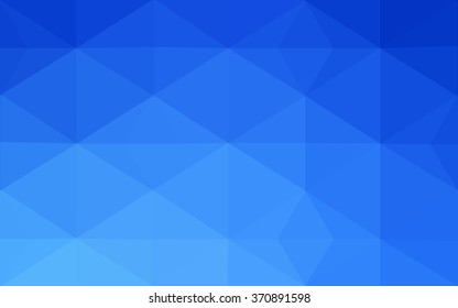 Blue polygonal illustration, which consist of triangles. Geometric background in Origami style with gradient. Triangular design for your business.