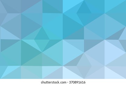 Blue polygonal illustration, which consist of triangles. Geometric background in Origami style with gradient. Triangular design for your business.